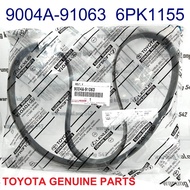 Ribbed Belt 6PK1155 9004A-91063 AGYA AYLA AC Sigra 1,000cc original Spare Parts TOYOTA Genuine Parts