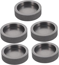 5PCS Round Graphite Ingot Mould Crucible Mould for Casting Silver Metal Aluminum Copper Brass Meltin