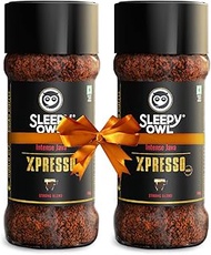 Sleepy Owl 100 g Intensive Java Xpresso Coffee – 2 Pieces | Strong Instant Coffee Mix | 50 Cups | Da