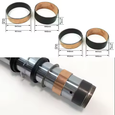 Motorcycle Front Fork Bushing Self-lubricating Copper Bush For SHOWA KYB/WP Slide Guide Pair