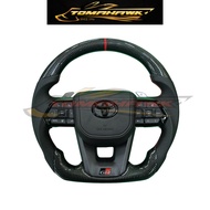 Toyota LC300 Design GR Carbon Fiber Paddle Shifter Steering Wheel GR Real Carbon Fiber Paddle Shifte