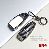 MERCEDES BENZ W213 W222 G63 E200 Class Kevlar Metal Key Case Keychain Cover
