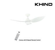 [FREE INSTALLATION] KHIND Mercury 36"/46" DC Ceiling Fan (with Tri-Color Light and Remote)