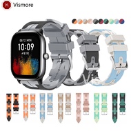 Woven Pattern Silicone Strap For Huami Amazfit GTS2 GTS4 mini GTS3 GTS2e GTS 2 3 4 2e Dual Color Str