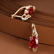 9 ️ ⃣ Jewelry Simple Champagne Gold Round Winding Earrings Light Luxury Fashion Ladies Ear Buckle Je