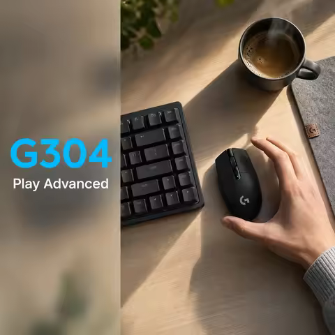 Logitech G304 Ligthspeed Wireless Gaming Mouse, Hero 12K Sensor, 12000DPI, Compatible PC MacO