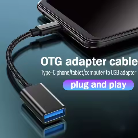 Type-C OTG Cable Adapter USB to Type C Adapter Connector for Xiaomi Samsung S20 Huawei OTG Data Cabl