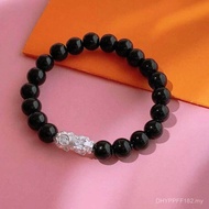 Couple Style DIY Pure Silver Style Pixiu Handmade Agate Bracelet Bracelet Couple Gift 20213D Retro 9