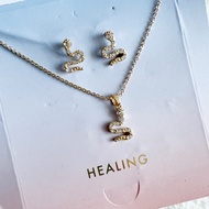 GGMM  *Defect* Lovisa Healing Jewelry Set | Rantai Leher Subang 项链 耳环