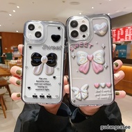 CASE CASING CLEAR AIR BAG MOTIF PINK BLACK RIBBON COMPATIBLE FOR INFINIX SMART 5 6 7 8 9 10 HOT 9 10