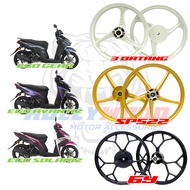 EGO GEAR SOLARIZ AVANTIZ SPORT RIM 3 BATANG SP522 AEROX THAI 6Y / TAYAR CORSA MAXXIS MICHELIN