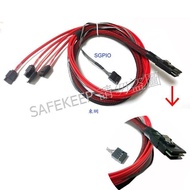 SFF-8087 to SATA SAS Cable 100cm (1M) SGPIO 8087 * 4