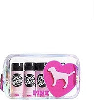Victoria’s Secret PINK COCO Gift Set Coconut Oil 5 pc - Wash, Lotion, Oil, Sponge, Beauty Bag