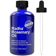 Radha Beauty Rosemary Essential Oil 4 oz - 100% Pure Therapeutic Grade