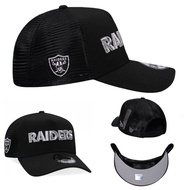 New Era Las Vegas Raiders 9FORTY Baseball Cap, Black Mesh, Stylish Outdoor Travel Matching Adjustabl