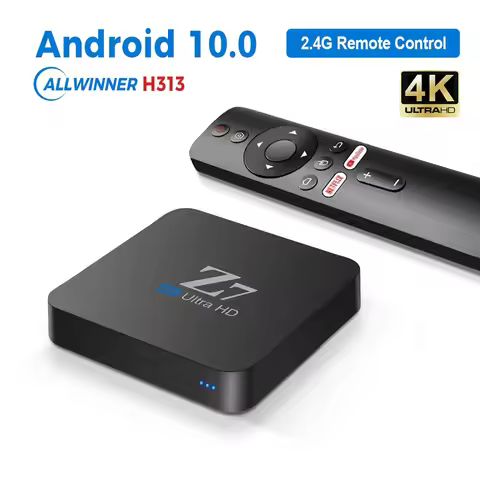 Original Z7 TV BOX 2GB 8GB Android 10.0 Allwinner H313 Quad Core 4K 2.4G Wifi PK X96Q X96 Mini 1GB 8