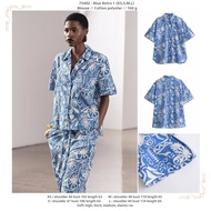 75402 - Blue Retro 1 (XS, S, M, L) - Blouse