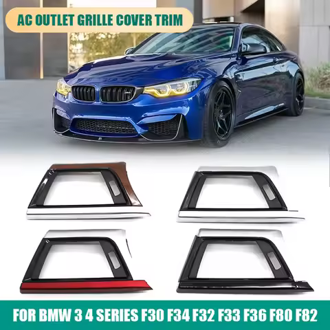 LHD A/C Conditioning Front Left Side Air Vent Outlet Grill Panel Cover Frame Trim For BMW 3 4 Series
