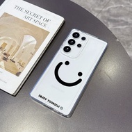 Smile Face for Samsung 24 Ultra Case S26 Ultra S25 S24 Plus S23 FE S22 S21 S20 Shockproof Cover Scre