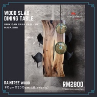 MEJA MAKAN KAYU BALAK DINING TABLE WOOD SLAB