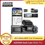 AZDOME 4K Dash Cam M550 Pro Built-in 5.8Ghz WiFi GPS Car DVR Upgrade AZDOME M550 Night Vision Parkin