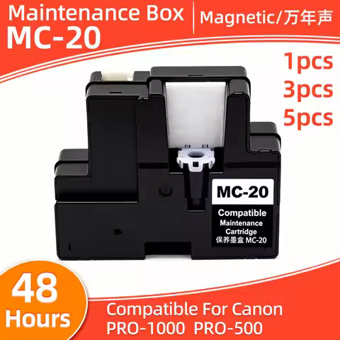 1-5pcs MC-20 Compatible For Canon Maintenance Box For Canon imagePROGRAF PRO-1000 Pro-500 Printer MC