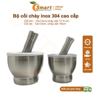 ️ Set Of High-Grade Stainless Steel 304 Pestle Set Against Harmful Mold - Extremely Thick Stainless Steel Mortar With Lid