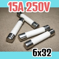 Ceramic Fuse fuse 15A 250V T15AH250V Little 6x32 Time Lag HBC Fuse