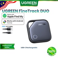 【Apple Find My & Android Find Hub】UGREEN FineTrack Duo Square Tag Location Tracker Google & MFi AirT