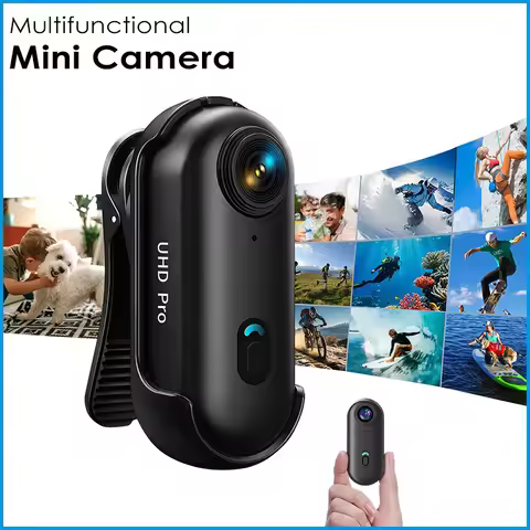 4K Thumb Action Camera Pocket POV Cam Portable Body Recording Wearable Camera WiFi Waterproof Mini C