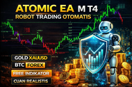 ATOMIC EA MT4 Robot Trading Gold XAUUSD Forex BTC Auto Trading + Indikator MT4 Profit Konsisten Cuan