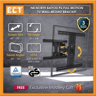 NB North Bayou P6 (Similar 767-L600,757-L400) 45 to 75 Inch Full Motion TV Wall Mount Bracket with Double Extendable Arm