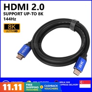 HDMI Version 2.0 8K 144Hz 1.5 Meter Support Samsung LG Philips Xiaomi Sony TV Playstation Xbox Nintendo Console