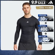 adidas เทรนนิง & Gym & Training เสื้อยืดเทรนนิงแขนยาวรัดกล้ามเนื้อ TECHFIT ผู้ชาย สีดำ JE6702