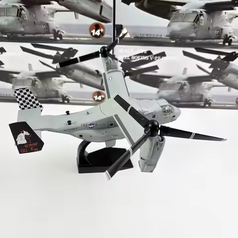 1:72 Scale US Navy Marine V22 V-22 Osprey Transport Helicopter Amphibious Metal Plane Aircraft Model