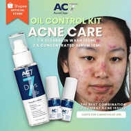 [2S+1W] AC7D 2x Serum Concentrated 10ml + 1x ClearSkin Wash 100ml- Acne Clear 7 Days | For Acne Skin