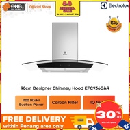 Electrolux 90cm Dual Filter Stainless Steel Kitchen Hood with 1100m3/hr Suction Power - EFC936GAR (F