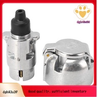 Trailer Accessories- 7 Pin Trailer Plug 12V Rv Sockets Towbar Towing 7Pin Metal Trailer Connectors