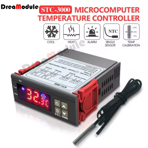 STC-3000 LED Digital Thermometer Temperature Controller Thermostat Thermoregulator Incubator DC 12V 
