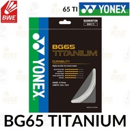 YONEX BG 65 TITANIUM STRINGS ORIGINAL YONEX 100% - BADMINTON STRINGS made in japan