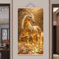 New Year Ziqi Donglai Malaysia to Success Auspicious Paintings Living Room Entrance Office Backgroun