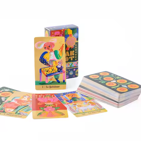 Pipspeak Tarot 10.3*6cm A Delightful 78-card Marseille-style Deck Embrace The Whimsical World of Pip