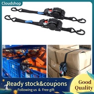 cloudshop Fabater Retractable Ratchet Straps  (2-Pack) 1.5in x 8.2ft Self Tie Down 1760lb Break Stre