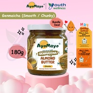 AyoMayo Genmaicha Almond Butter - Low Sugar | Vegan (180g)