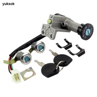[yuksok] High Performance Switch Key Set Zinc Alloy Starter Replacement for GY6 139QMB 1P39QMB Moped