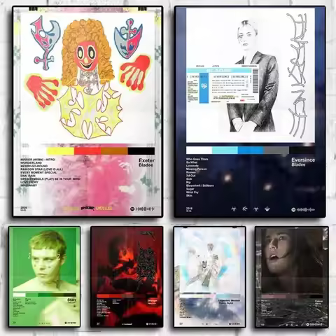 Pop Singer Bladee Red Light Poster Aesthetic Set Hip Hop Rapper Single Fool Yung Lean Stranger Canva