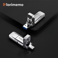 Glorimemo Solid State Flash Drive USB 3.2 Gen2 Type-C 2 in 1 High Speed Pen Drive 256GB 512GB 1TB Po