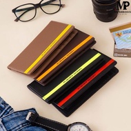 Dompet Kartu Lipat Panjang Pria Planet Ocean Bahan Sintetis List Warna - Po20