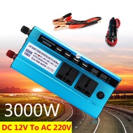 3000W Solar Power Inverter DC 12/24V to 220V LED Digital Display Vehicle Inverter