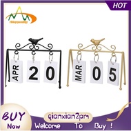 【rbkqrpesuhjy】Bird Calendar Decor Office Calendar Standing Calendar Daily Desktop Calendar Desk Calendar Table Calendar